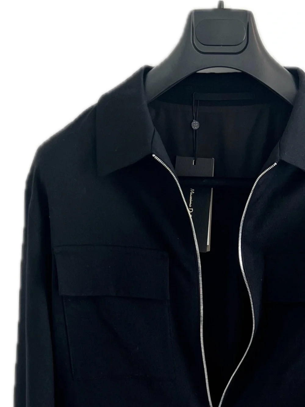 Massimo Dutti Black Lightweight Zip-Front Shirt Jacket - Limited edition - Picture 4 of 9